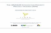 THE UNASUR INTEGRATION PRIORITY PROJECT AGENDA (API)€¦ · THE UNASUR INTEGRATION PRIORITY PROJECT AGENDA (API) Progress Report 2012 INTRODUCTION AND BACKGROUND The Integration