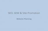 SEO & Site Promotion - Course Stuff · Search Engine Optimisation • SEO falls into 2 clear categories: • On-page SEO: covers all the things a designer/content creator can do to