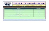 IAAI Newsletter June 2016 - II · 2016-07-21 · IAAI Newsletter June 2016, IInd Fortnight Issue Index Topics Page Nos. Aviation News 3 to 5 Hospitality News 6 to 8 Visa News 9 Railway