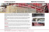 Apron Feeders - McLanahan · Apron Feeders are custom engineered to meet customers’ specific applications, ranging from light-duty to severe-duty. They provide a positive, consistent,