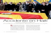 Accidente en Haití - Ministerio Defensa · 2015-06-22 · Abril 2010 Revista Española de Defensa 13 Los médicos de la Agrupación Hispaniola han atendido a más de 6.200 personas