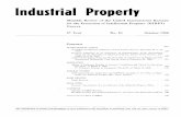 Industrial Property - WIPO...Industrial Property Monthly Review of the United International Bureaux for the Protection of Intellectual Property (BIRPI) Geneva 5th Year No. 10 October