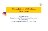 Correlation of Boolean Functions - MIT CSAILpeople.csail.mit.edu/.../Coded_Aperture/Correlation_Boolean_Functio… · of Boolean Functions Desired Cryptographic Properties of Boolean