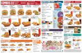 MEDIUM COMBO INCLUDES:Entrée + Med. Tots or Fries + Med ... · Menu prices do not include applicable taxes. Diet Cherry (low-calorie), Peach, Raspberry, Blackberry and Mango Flavor