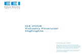 Q4 2018 Industry Financial Highlights - EEI...Q4 2018 Industry Financial Highlights February 6, 2019 This document is comprised of EEI-prepared Q4 2018 Financial Updates for Stock