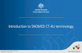 Introduction to SNOMED CT-AU terminology · 2020-05-19 · SNOMED CT •A large ‘dictionary’ of clinical terms with a unique code that are machine-readable •Designed to capture