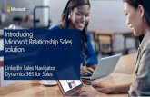 Relationship Sales Solution Pitch Deck - Avant IT AS...CRMCRM Social networksSocial networks. LinkedIn Sales Navigator Dynamics 365 for Sales ... Office 365 Unify the seller experience.