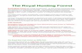 The Royal Hunting Forest Royal Hunting Forest.pdf · The Warden (also called ‘Chief Forester’, ‘steward’, ‘constable’ or ‘bailiff’) was responsible for the game and