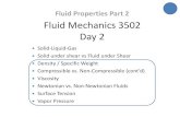 Fluid Properties Part 2 Fluid Mechanics 3502 Day 2020-01-29آ  Fluid Mechanics 3502 Day 2 Fluid Properties