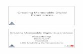 Creating Memorable Digital Experiences - NAFCU 2019-03-12آ  Creating Memorable Digital Experiences Presented