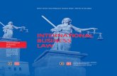 INTERNATIONAL BUSINESS LAW · Rainer Arnold, Eva Feldbaum, Stefanie Kisgen, Werner G. Faix: International Business Law. Steinbeis Edition, 2015. Steinbeis-Edition Stuttgart ©2015