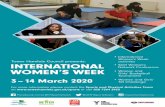 International Women's Week booklet 2020 - Tower Hamlets...International Women’s Week tuesday 3 march | 12 noon – 3.30pm Staff Women’s Network Conference 12noon – 3.00pm Women’s