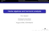 Korteweg-de Vries Instituut Universiteit van Amsterdam · Introduction Harmonic analysis Noncommutative geometry Origin and Motivation Harmonic analysis and Hecke algebras In this