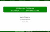 Writing and Publishing Your First eserved@d = *@let@token (or …people.math.sfu.ca/~stockie/research/cfdgroup/paperwriting.pdf · Writing and Publishing Your First (or 2nd or 3rd...)