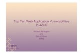 OWASP - Top Ten Web Application Vulnerabilities in J2EE€¦ · Top Ten Web Application Vulnerabilities in J2EE Vincent Partington and Eelco Klaver Xebia. ... format string attacks,