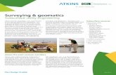 Surveying & geomatics - Atkins/media/Files/A/... · electronic surveying and geophysical equipment. The joint venture is one of only a few firms nationwide using three-dimensional