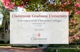 Claremont Graduate University - EduCo Global · –Writing 22, Speaking 17, Reading 20, Listening 17 • A minimum IELT S score of 6.5 is necessary for admission. Admitted students