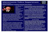 Menomonie Police Department658A84DC-EEE8-4DA… · Menomonie Police Department I’m pleased to present the 2016 Annual Report. The MPD continued to utilize the procedural justice