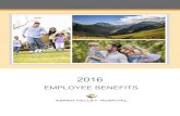 2016 - Aspen Valley Hospital Aspen Valle… · 2016 Changes and Reminders Open enrollment dates: November 30, 2015—December 24, ... The Web Benefits Portal through Paylocity will