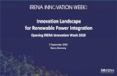 Innovation Landscape for Renewable Power Integration · power systems Numerous innovations are emerging to facilitate wind and PV integration Innovations come from different dimensions: