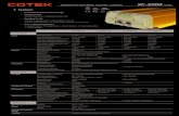 SC-2000 SPEC A1 181108 - COTEK The Battery Charger 2000W Pure Sine Wave Inverter / Charger SC-2000 series