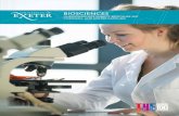 BIOSCIENCES - University of Exeter · 2017-03-03 · KEY INFORMATION AND ENTRY REQUIREMENTS PENRYN CAMPUS, CORNWALL UCAS CODE TYPICAL OFFER Biosciences in Cornwall With the exception