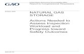GAO-20-167, NATURAL GAS STORAGE: Actions Needed to …Actions Needed to Assess Inspection Workload and Progress toward Safety Outcomes What GAO Found In 2018, the U.S. Department of