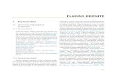 FLUORO-EDENITE · 2018-06-28 · Fluoro-edenite 217 richterite, ~11%; and tremolite, ~6%) (Meeker et al., 2003). The Fe3+/Fe total ratios evaluated by Mössbauer spectroscopy reflect