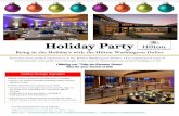 Bring in the Holiday’s with the Hilton Washington …...Assorted Miniature Holiday Desserts and a Festive Yule Log Choice of Two Entrée Buffet: $45 for Lunch $55 for Dinner Choice