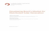 Developing Brazil’s Market for Distributed Solar Generation · We show the availability of solar resources is a poor predictor of the penetration of distributed photovoltaic (PV)