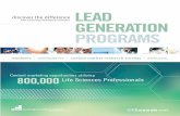 LEAD - Healthtech€¦ · lead generation or we can produce a custom written whitepaper specifically for you. EACH PROGRAM INCLUDES: Lead generation programs start at $7,500 Also