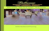HOME PREFINISHED SOLID HARDWOOD FLOORING RESIDENTIAL ... · flooding, or plumbing leaks, along with high levels of alkalinity, can affect flooring and sub-flooring over time and moisture