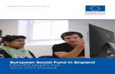 European Social Fund in England · 3. ESF investment. The European Social Fund is investing over £2.5 billion in England in the 2007-2013 programme, which continues until 2015. This