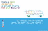 EU PUBLIC-PRIVATE HIGH LEVEL GROUP « SMART MOVE · be re-invested in sustainable transport choices and ... separate (high occupancy) public transport lanes in urban ... Study and