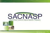 Registration with the South African Council for Natural ... · Registration with the South African Council for Natural Scientific Professions Presentation to the South African Society