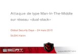 Attaque de type Man-In-The-Middle sur réseau «dual-stack» · MITM all the ipv6 things´ ... Outil complet (multiples attaques IPv4 & IPv6) Windows. SLAAC Attack | Wrap-up [Avantages]