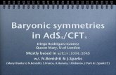 Baryonic symmetries in AdS /CFT - University of the ...neo.phys.wits.ac.za/public/workshop_2/pdfs/diego.pdf · Since we are interested in CY4, we have N=2 SUSY, which is the dimensional