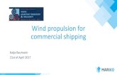 Wind propulsion for commercial shipping - Smart ports · Wind propulsion for commercial shipping Katja Baumann 21st of April 2017 . 20.04.2017 ... Survival Craft and Rescue Boat Fast