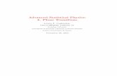 Advanced Statistical Physics: 2. Phase Transitionsleticia/TEACHING/... · Advanced Statistical Physics: 2. Phase Transitions ... (or the volume) of the system. If ... as the detailed