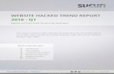WEBSITE HACKED TREND REPORT - Taylortown SEO...Website Hacked Trend Report Q1 2016 #HackedWebsiteReport #askSucuri SucuriSecurity sucuri.net 3 CMS Analysis Based on our data, the three