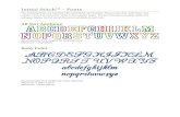 Initial Stitch™ – FontsInitial Stitch™ – Fonts The following fonts are installed with Initial Stitch by Pacestter. Please note, that some fonts may contain more characters