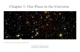 Chapter 1: Our Place in the Universe · • How big is the Milky Way Galaxy? • It would take more than 3,000 years to count the stars in the Milky Way Galaxy at a rate of one per