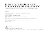 FRONTIERS OF PHOTOBIOLOGY - uni- PHOTOPHYSICS, PHOTOCHEMISTRY AND PHOTOBIOCHEMISTRY Photochemistry of