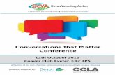 Conversations that Matter Conference · 2018-09-11 · Meet the Speaker: Stephen Dunmore, Chief Executive at the Fundraising Regulator Opportunity to hear more from Stephen Dumore