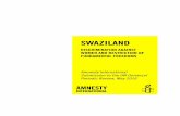 Swaziland: Amnesty International Submission to …...The enjoyment of fundamental human rights is also affected by draconian security 10 The Constitution of the Kingdom of Swaziland