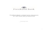 FirstRand Bank Limited issuer disclosure for JSE listed debt … · 2019-09-04 · FirstRand Bank Limited issuer disclosure for JSE listed debt programmes 4 December 2018 . 2 ...