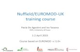 Nuffield/EUROMOD-UK training course · 2019-08-01 · EUROMOD in this course • EUROMOD is continuously being developed and improved • Software version: 3.0.2 • Latest public