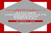 Autumn Undergraduate Research Festival Program Draft Undergraduate Rese… · 3-Minute Thesis Competitions (Hayes Cape Room Suzanne M Scharer Room and Tanya Rutner Room) 4. Suzanne