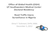 Road Traffic Injury Surveillance in Nigeria · Road Traffic Injury Surveillance in Nigeria Author: Dima Turkmani, Dr.PH., M.B.A. Subject: Road Traffic Injury Surveillance in Nigeria