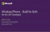 Mike Taulty Microsoft Ltd - SDD Conferencesddconf.com/brands/sdd/library/Windows_and_Windows_Phone... · 2014-05-21 · WinJS .NET for Windows Store . Windows 8.1 – app platform